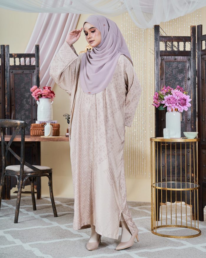 Kaftan Batik Sultanah - Budi Nude Pink - Image 3