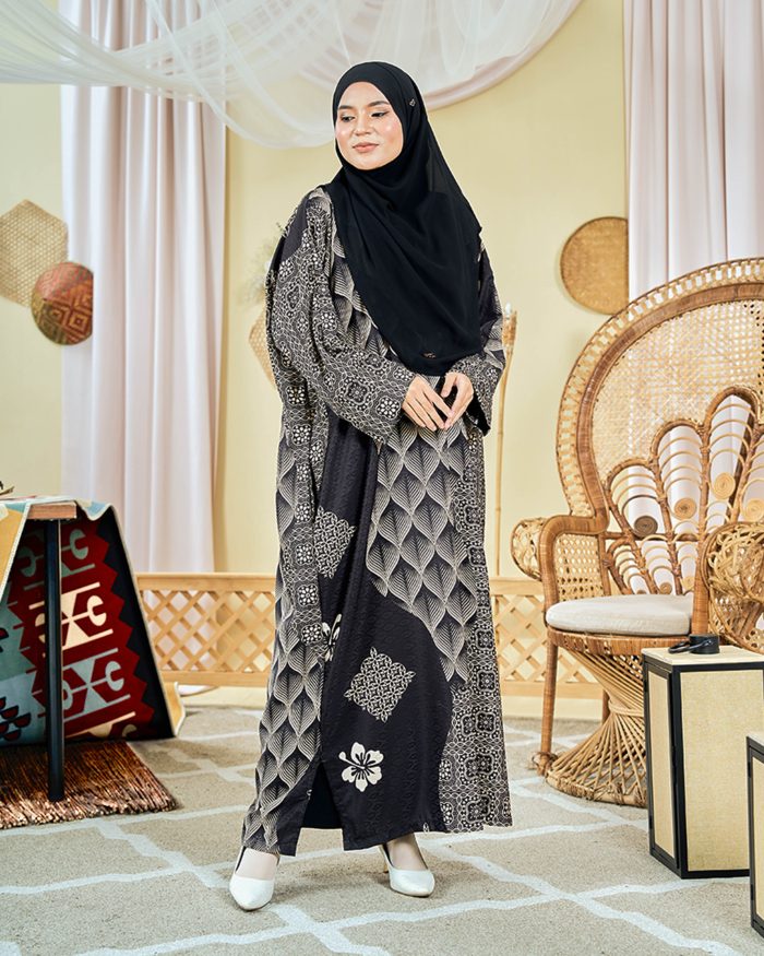 Kaftan Batik Sultanah - Elaina Black Walnut - Image 2