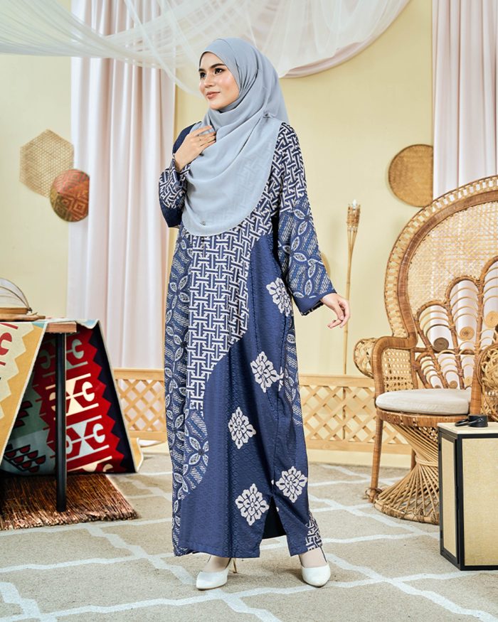 Kaftan Batik Sultanah - Kartika Spruce Blue