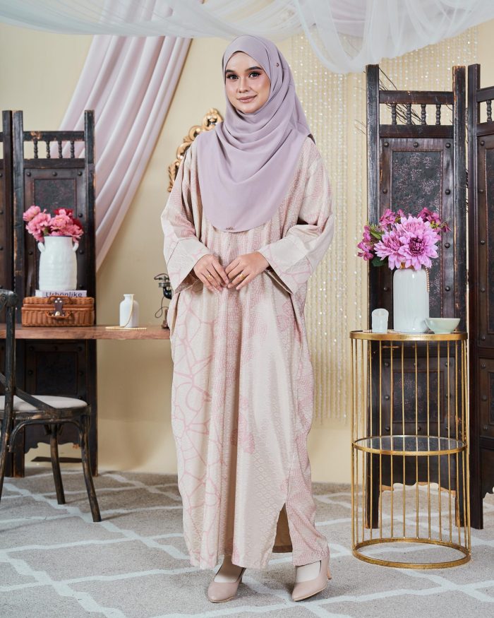 Kaftan Batik Sultanah - Mulya Nude Pink