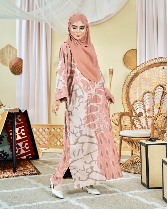 Kaftan Batik Sultanah - Pawana Apricot Peachy