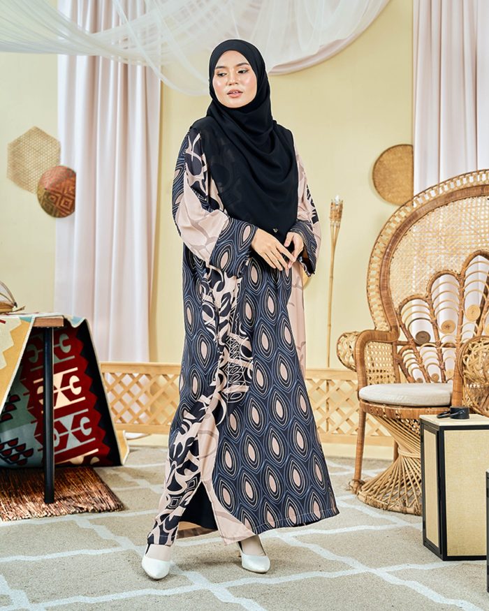Kaftan Batik Sultanah - Pawana Leather Black