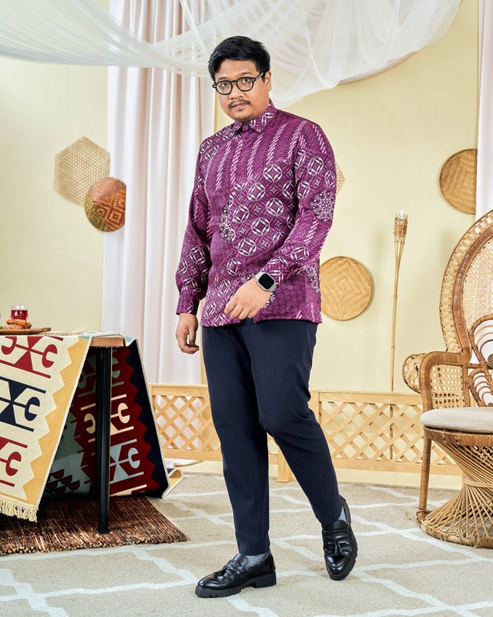 Baju Kemeja Batik Sultan 8.0 - Akbar Jam Berry - Image 3
