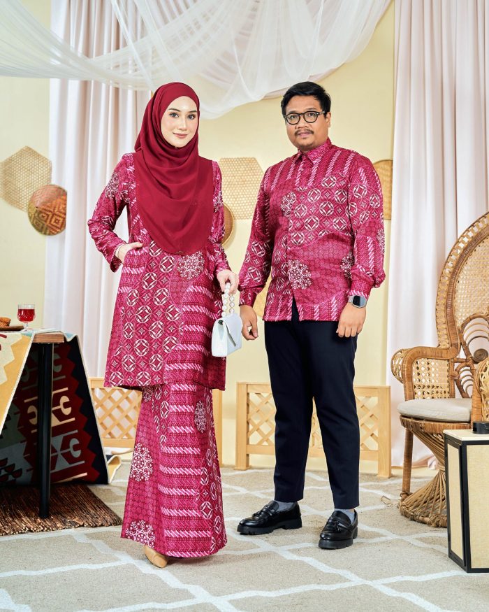 Baju Kemeja Batik Sultan 8.0 - Akbar Scarlet Red - Image 6