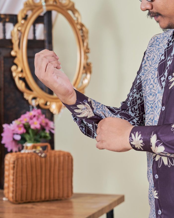 Kemeja Batik Sultan 9.0 - Arena Dark Brown - Image 3