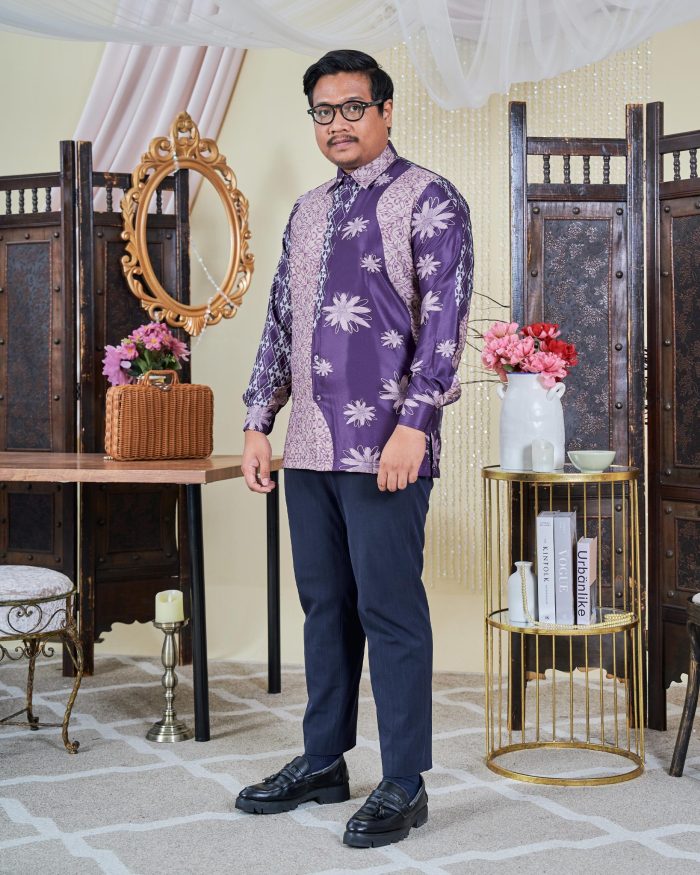 Kemeja Batik Sultan 9.0 - Arena Deep Purple