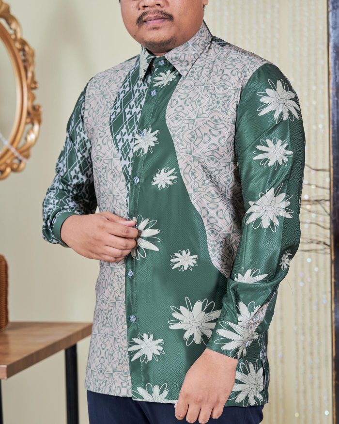 Kemeja Batik Sultan 9.0 - Arena Emerald Green - Image 2