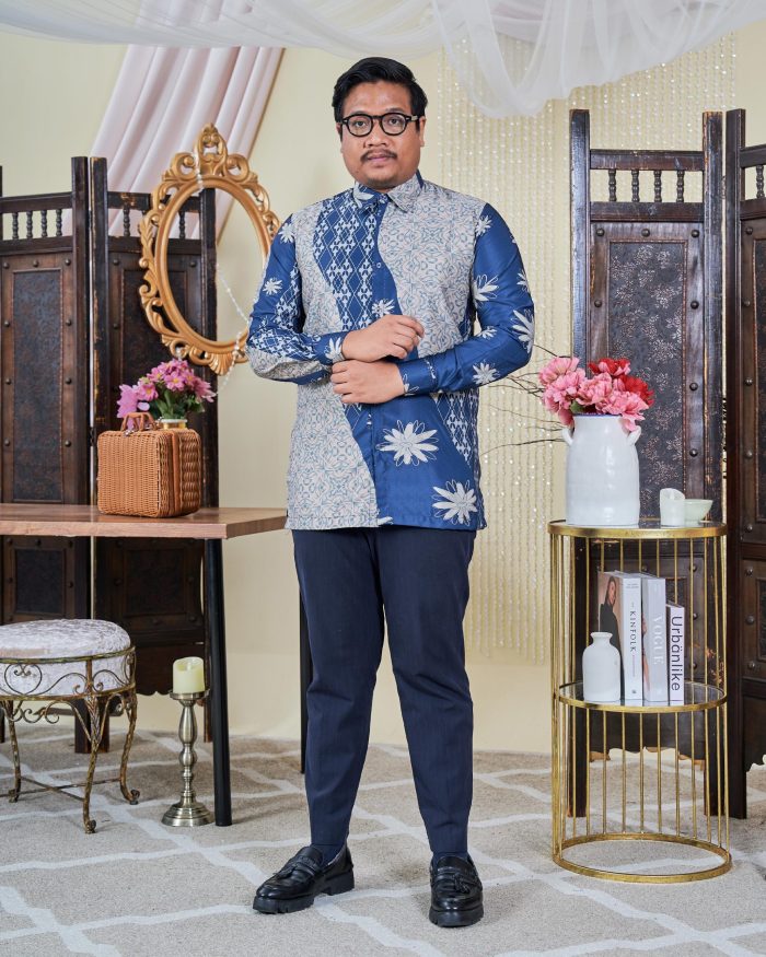 Kemeja Batik Sultan 9.0 - Arena Spruce Blue
