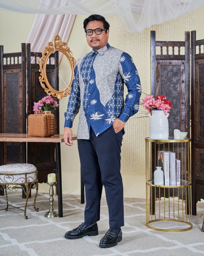 Kemeja Batik Sultan 9.0 - Arena Spruce Blue - Image 4