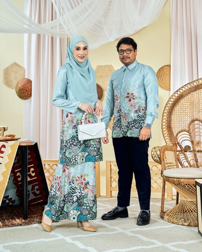 Baju Kemeja Batik Sultan 3.0 - Bayu Icy Mint - Image 6