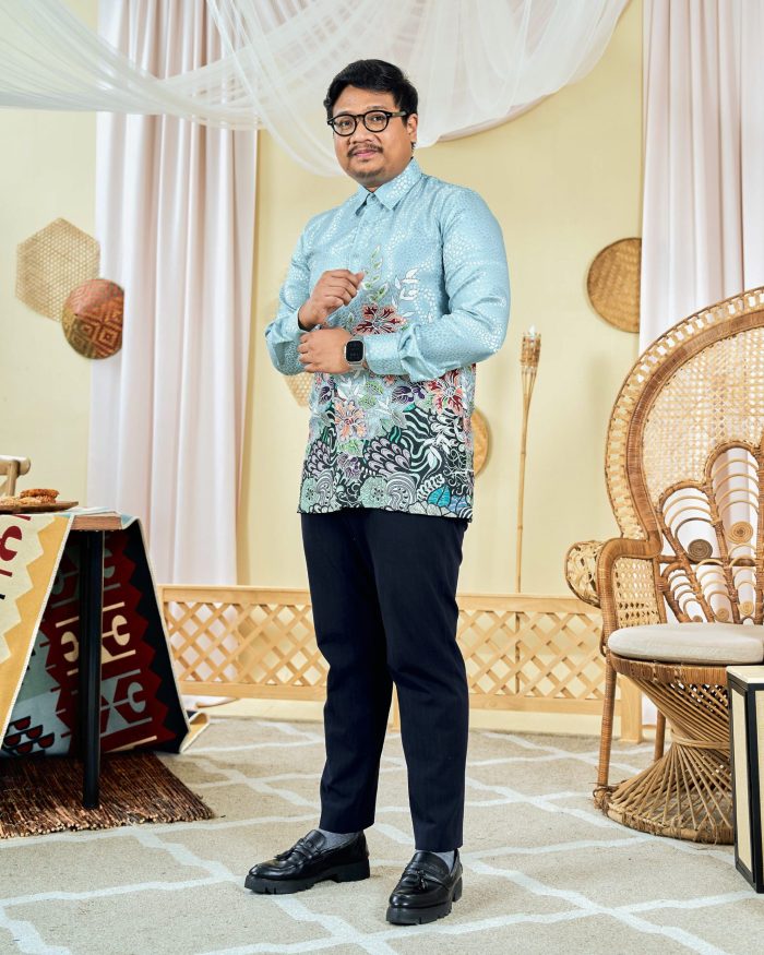 Baju Kemeja Batik Sultan 3.0 - Bayu Icy Mint - Image 5