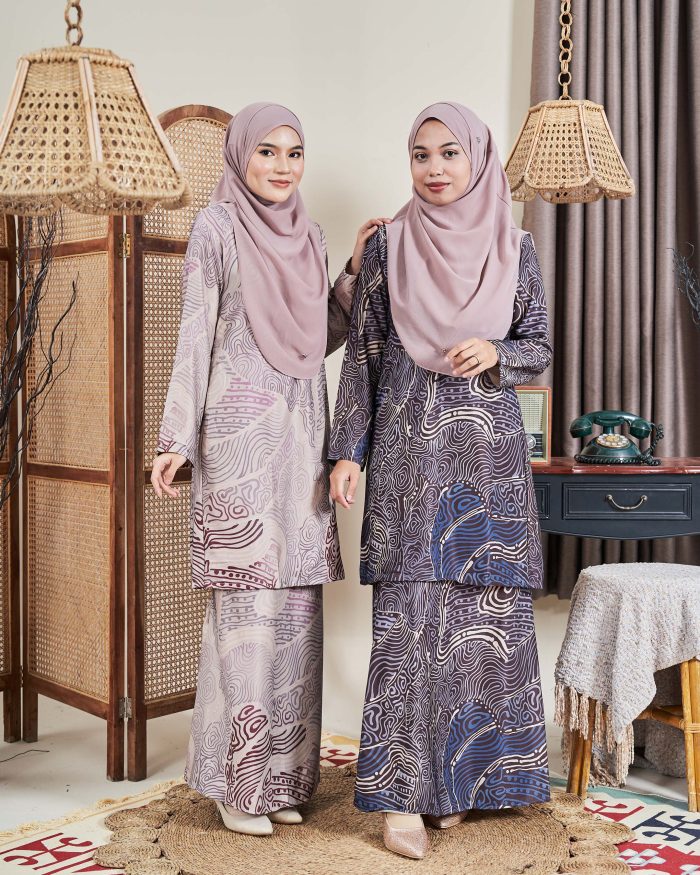 Baju Kurung Moden Batik Sultanah 9.0 - Makmur Creamy Vanilla - Image 5