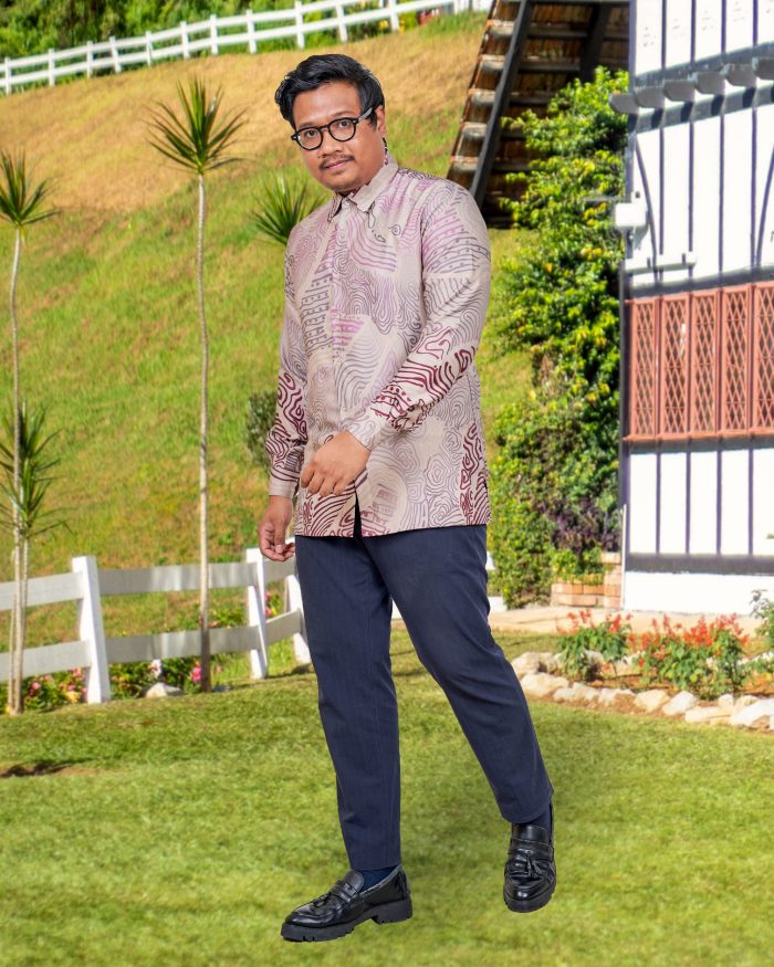 Baju Kemeja Batik Sultan 9.0 - Makmur Khaki Rose - Image 2
