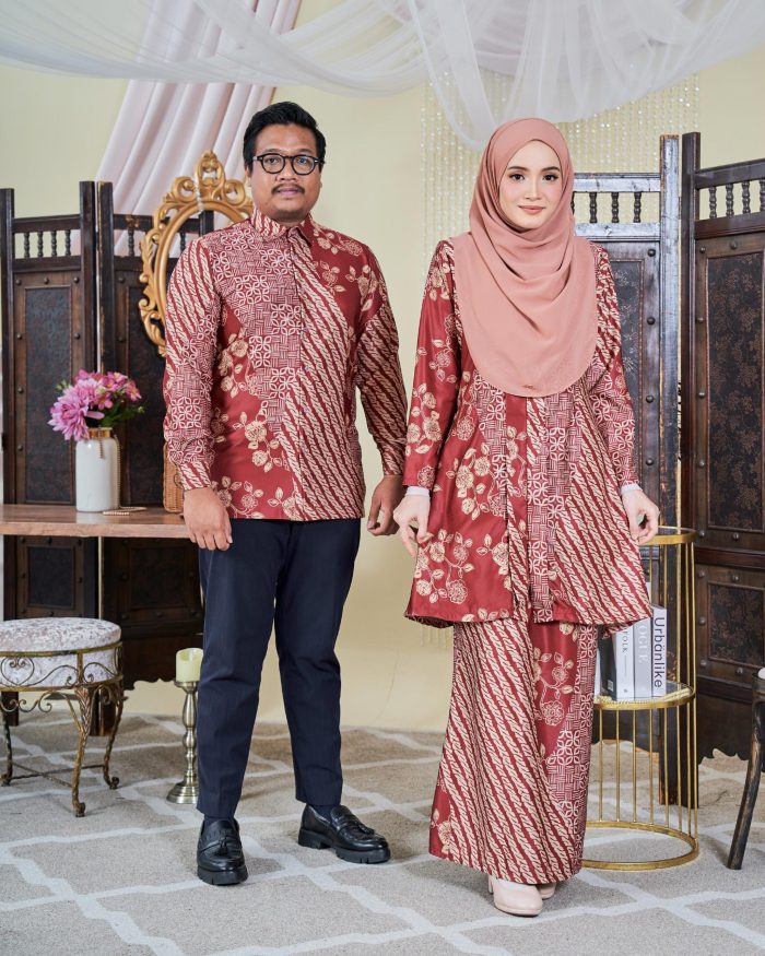 Kemeja Batik Sultan 9.0 - Setiawan Brick Red - Image 3