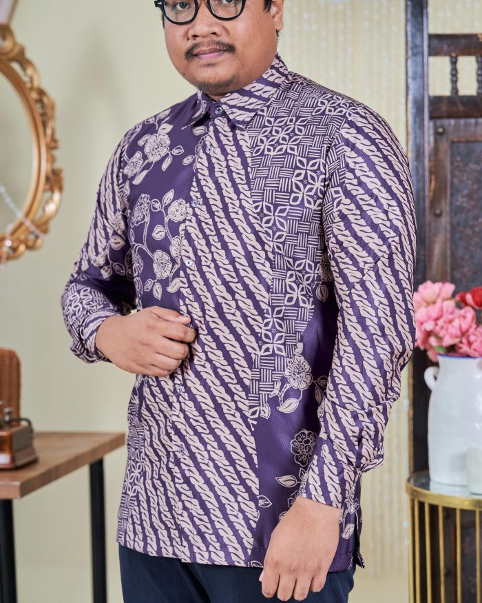 Kemeja Batik Sultan 9.0 - Setiawan Deep Purple - Image 2