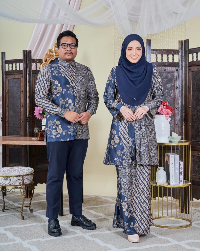 Kemeja Batik Sultan 9.0 - Setiawan Navy Blue - Image 3