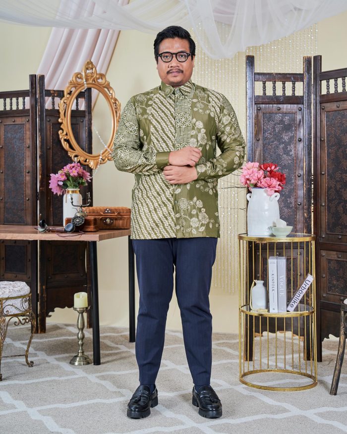 Kemeja Batik Sultan 9.0 - Setiawan Olive Green