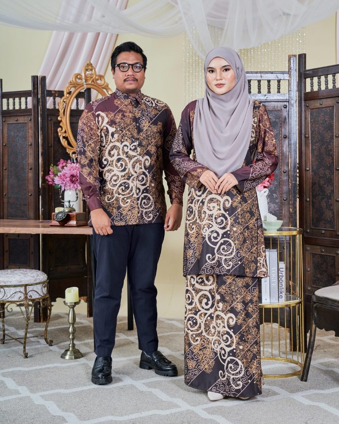 Baju Kemeja Batik Sultan 9.0 - Takzim Coffee Brown - Image 3