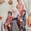 Baju Kurung Moden Batik Sulam Sultanah 10.0 Kids - Kartika Spruce Blue - Image 5