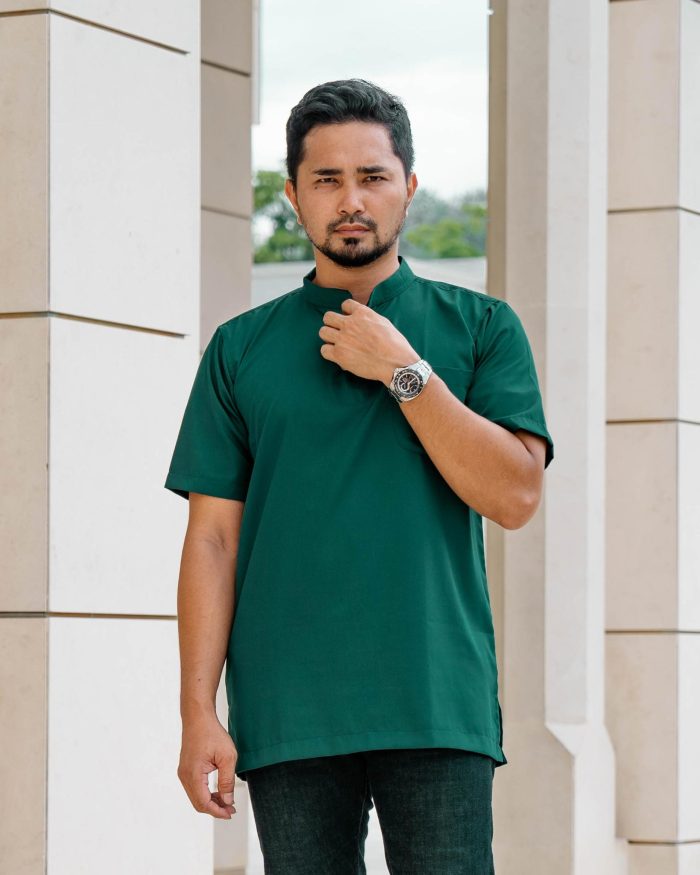 Kurta Eeman Hombre X Luvla - Emerald Green - Image 4