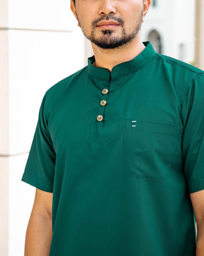 Kurta Eeman Hombre X Luvla - Emerald Green - Image 2