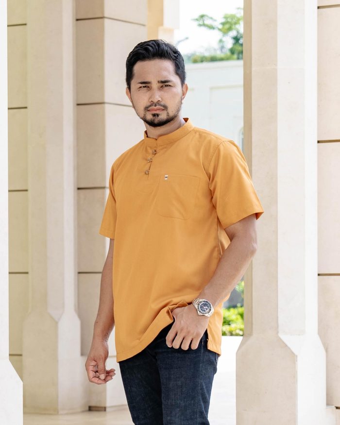 Kurta Eeman Hombre X Luvla - Mustard - Image 3