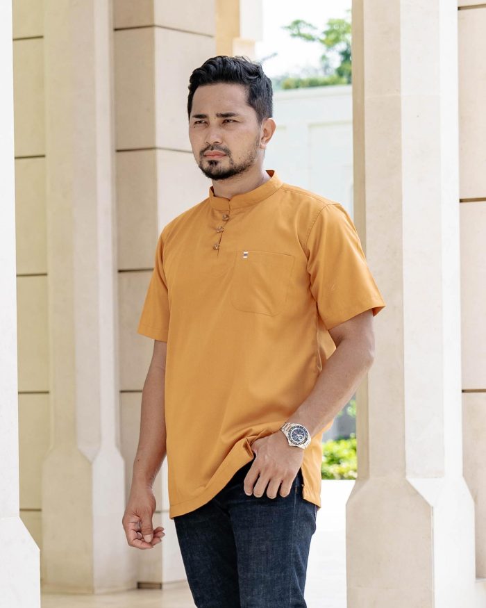 Kurta Eeman Hombre X Luvla - Mustard - Image 4