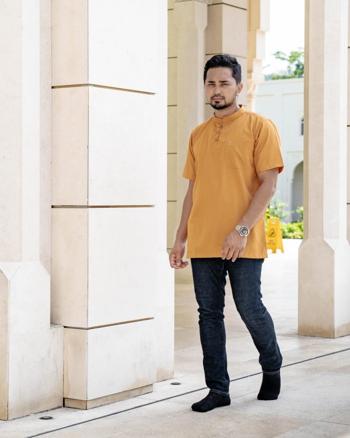 Kurta Eeman Hombre X Luvla - Mustard - Image 5
