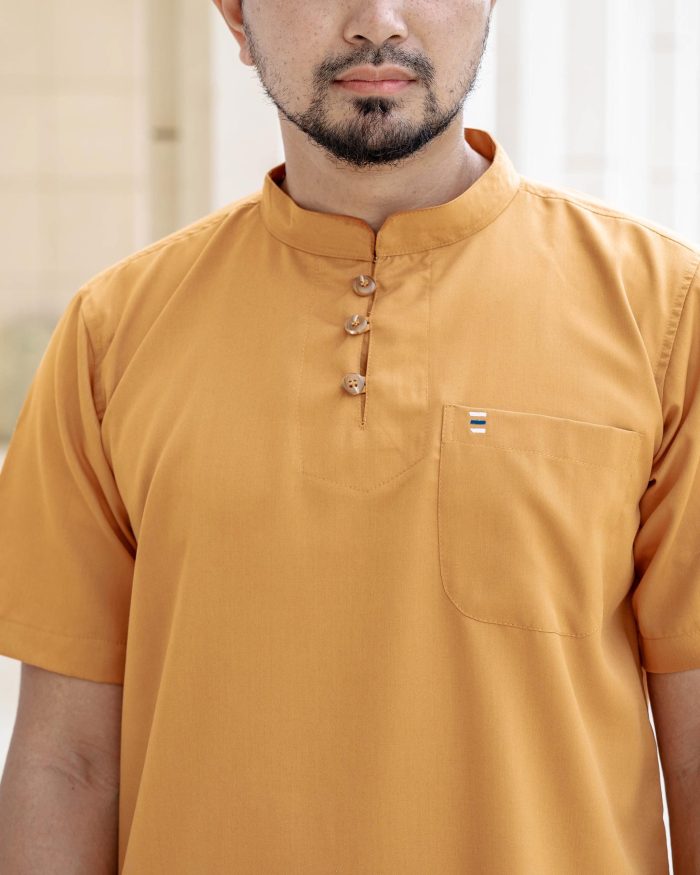 Kurta Eeman Hombre X Luvla - Mustard - Image 2