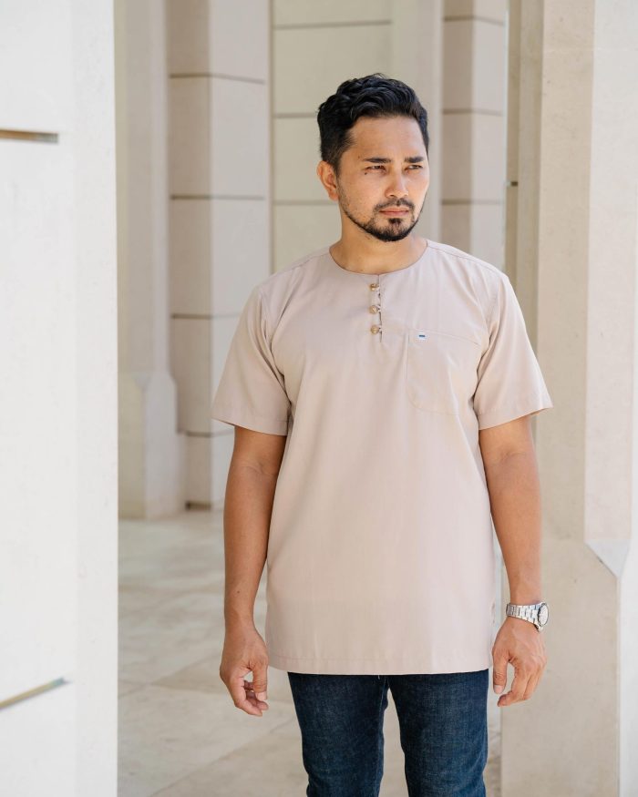 Kurta Saufi Hombre X Luvla - Royal Beige - Image 6