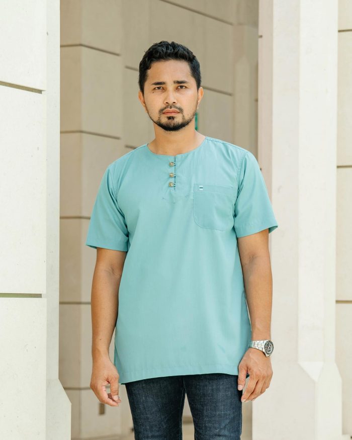 Kurta Saufi Hombre X Luvla - Turqoise - Image 3