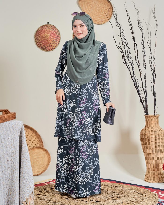 Baju Kurung Pahang Laura 12.0 - Delfino Black