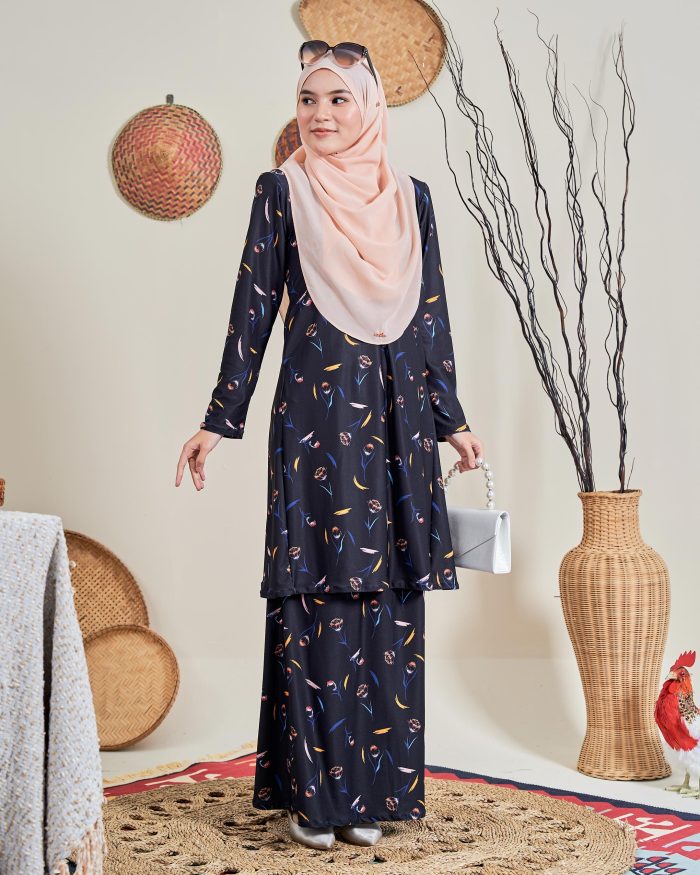 Baju Kurung Pahang Laura 12.0 - Iris Black