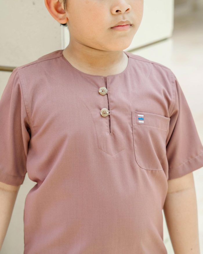 Kurta Saufi Kids Hombre X Luvla - Dusty Purple - Image 2