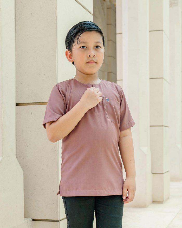 Kurta Saufi Kids Hombre X Luvla - Dusty Purple - Image 4