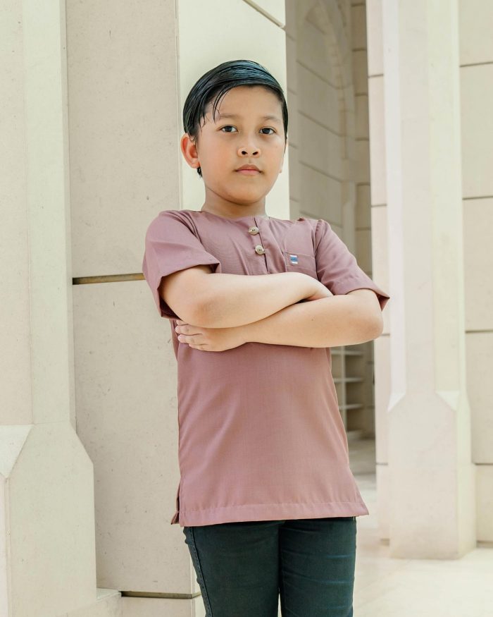 Kurta Saufi Kids Hombre X Luvla - Dusty Purple - Image 3