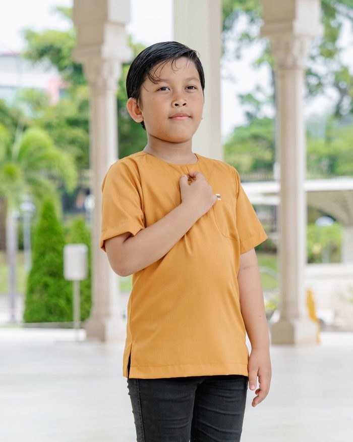 Kurta Saufi Kids Hombre X Luvla - Mustard] - Image 3