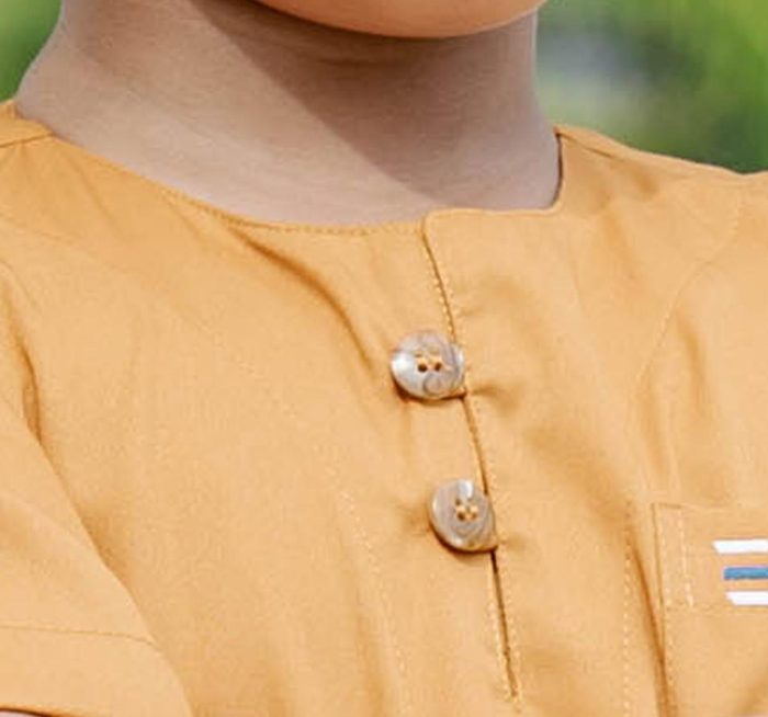 Kurta Saufi Kids Hombre X Luvla - Mustard] - Image 2