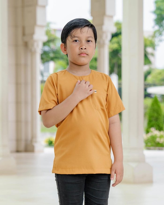 Kurta Saufi Kids Hombre X Luvla - Mustard] - Image 4