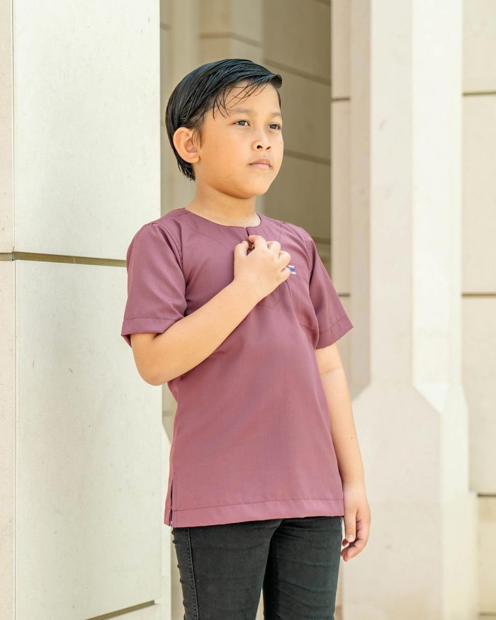 Kurta Saufi Kids Hombre X Luvla - Rouge - Image 3