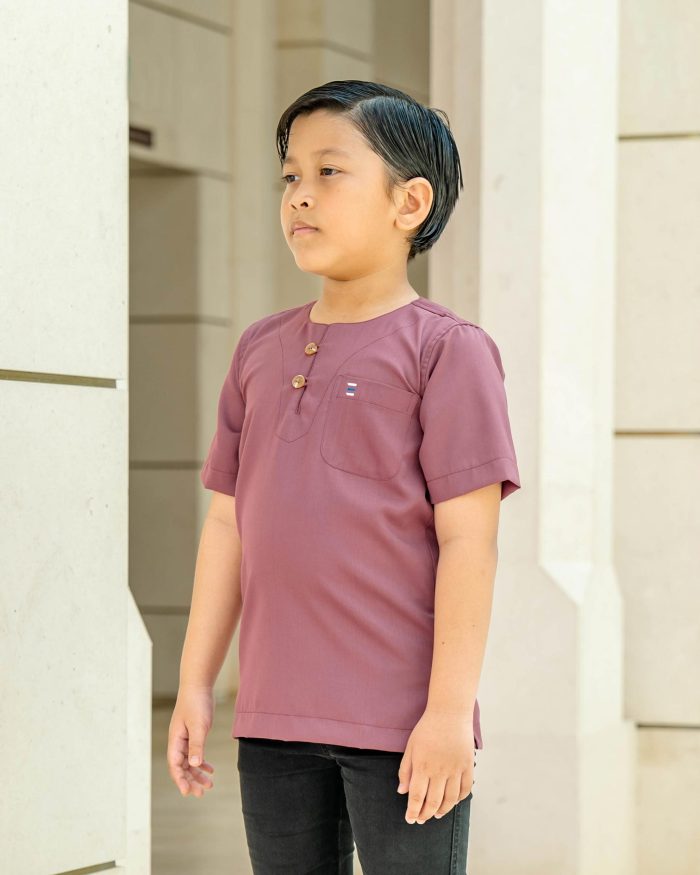 Kurta Saufi Kids Hombre X Luvla - Rouge - Image 4