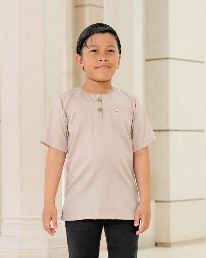 Kurta Saufi Kids Hombre X Luvla - Royal Beige