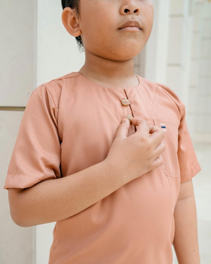 Kurta Saufi Kids Hombre X Luvla - Salmon - Image 2