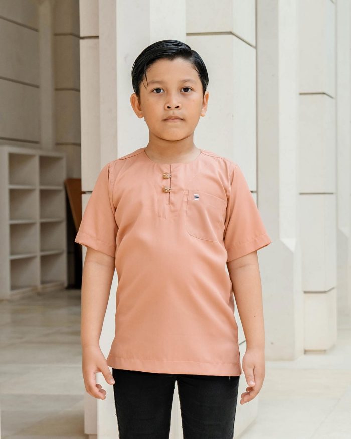 Kurta Saufi Kids Hombre X Luvla - Salmon