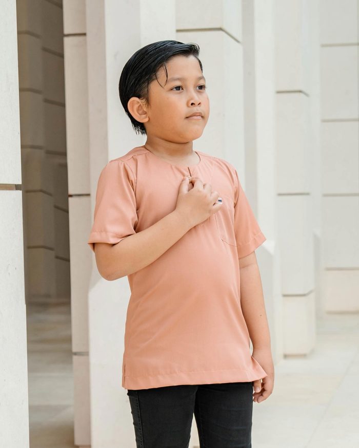 Kurta Saufi Kids Hombre X Luvla - Salmon - Image 5