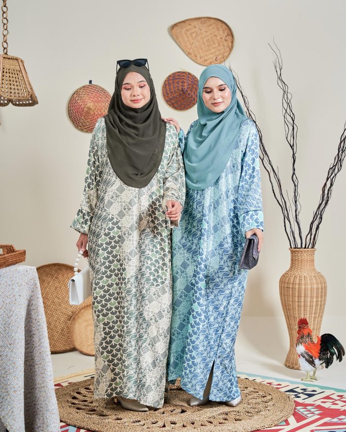 Kaftan Batik Sultanah – Zahra Wild Orchid - Image 6