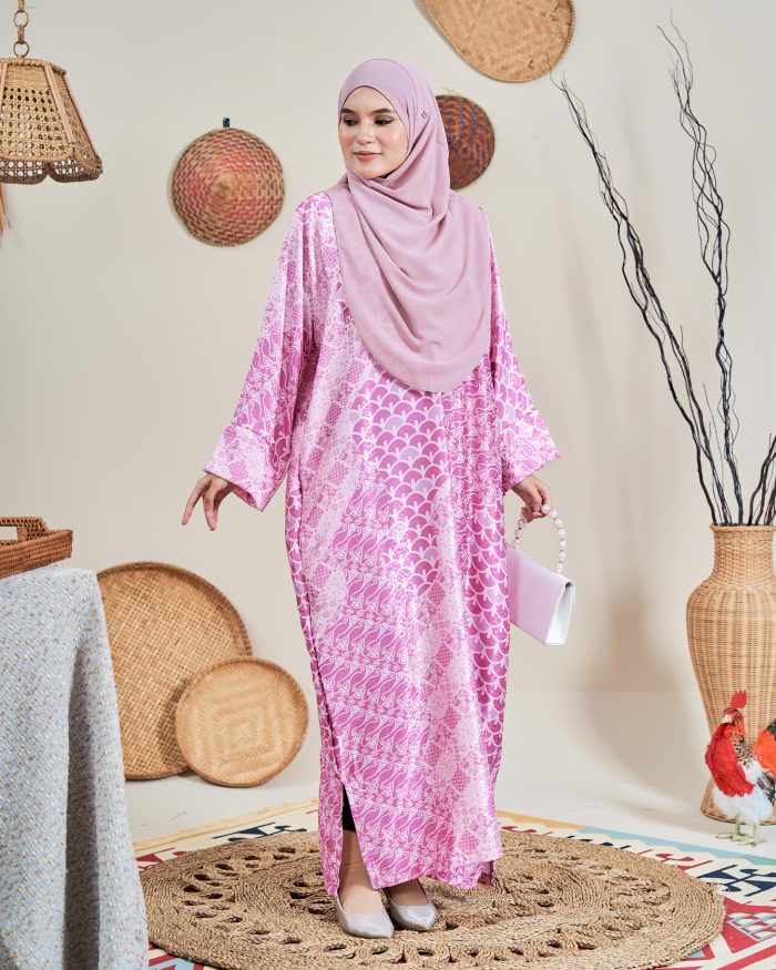 Kaftan Batik Sultanah – Zahra Wild Orchid