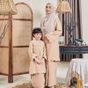 Baju Kurung Jelita Kids - Beige Wheat - Image 5