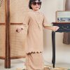 Baju Kurung Jelita Kids - Beige Wheat - Image 4