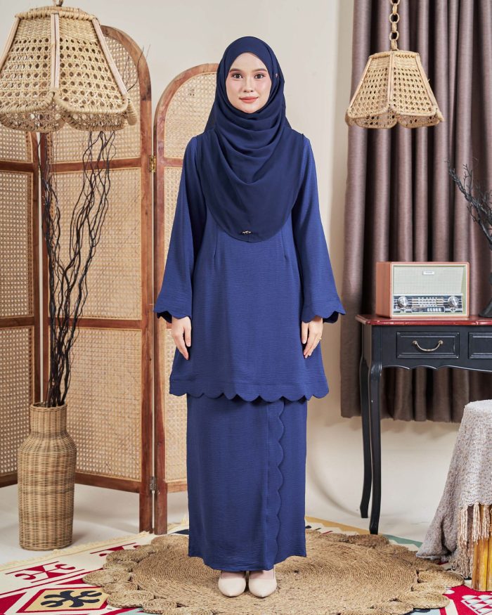 Baju Kurung Jelita 2.0 - Navy Blue